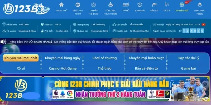 Chú ý đọc kỹ điều khoản khuyến mãi 123B